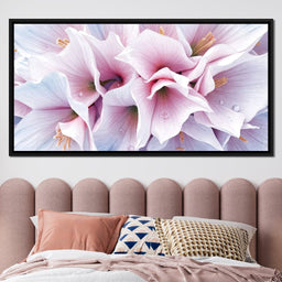 Blush Amaryllis Frostlight - TooplesArt - NicheCanvas