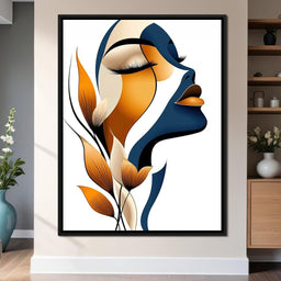 Golden Feminine Grace - TooplesArt - NicheCanvas