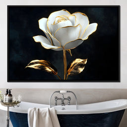 Golden Petals Elegance - NicheCanvas