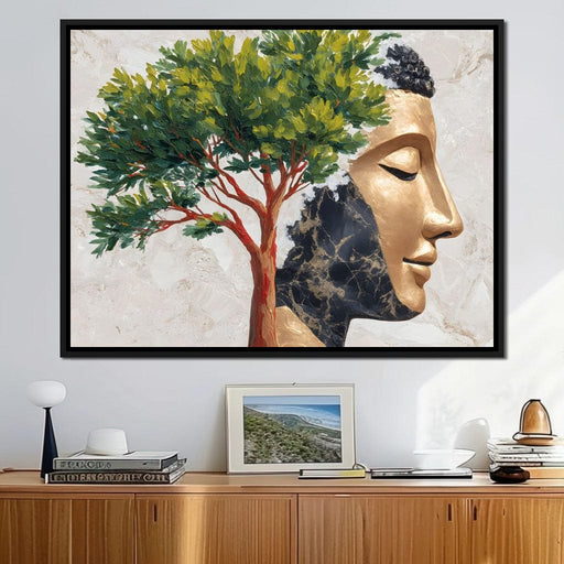 Golden Tranquility Branches Canvas Print