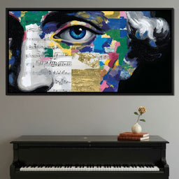 Blue Eye Music Mosaic - NicheCanvas