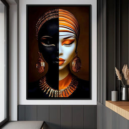 Elegant Duality Portrait - NicheCanvas