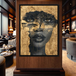 Golden Gaze Through the Jungle - Sakeem Gibbs - NicheCanvas