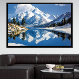 Mountain Reflections Tranquil - NicheCanvas