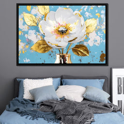 Golden Petal Elegance Blooms - NicheCanvas
