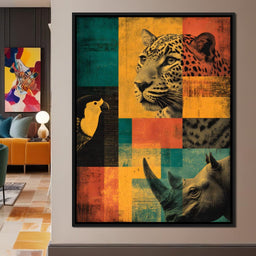 Savanna Mosaic Wild Majesty - NicheCanvas