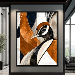 Regal Crest of the Copper Plumed Sovereign - NicheCanvas