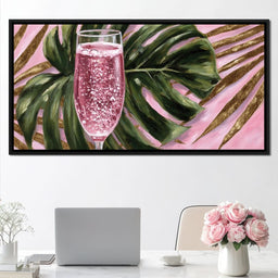 Pink Fizz Monstera Gold - NicheCanvas