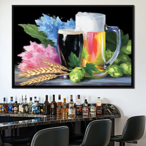 Brew and Blossom Fusion Canvas Print