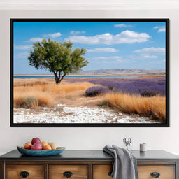 Solitary Tree Salt Marsh Sky - NicheCanvas