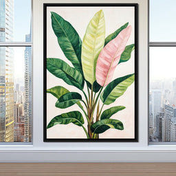 Tropical Leaf Symphony - NicheCanvas