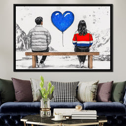 Love in Winter Reverie - NicheCanvas