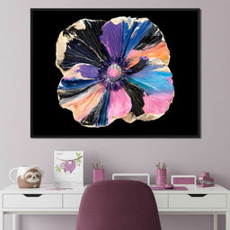 Gilded Petals Of A Midnight Garden - NicheCanvas