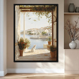 Mediterranean Tranquility View - NicheCanvas