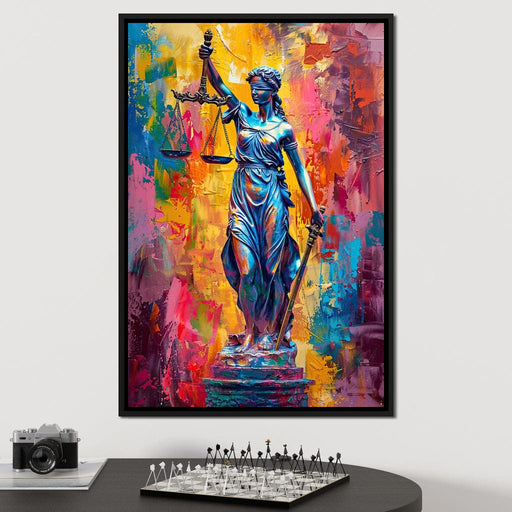Justice Amongst Colors Reign Canvas Print