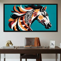 Vibrant Equine Spirit - NicheCanvas