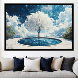 Whispering Celestial Oasis - NicheCanvas