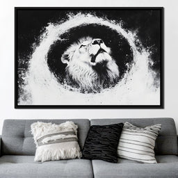 Lion's Majestic Ascent - NicheCanvas