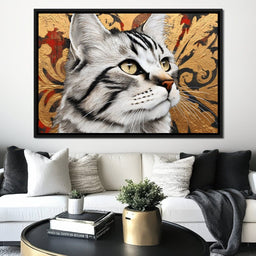 Regal Feline Elegance Captured - NicheCanvas
