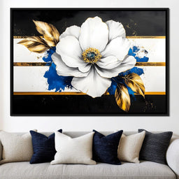 Golden Petal Harmony Blossoms - NicheCanvas