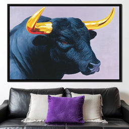 Golden Horns of Strength - NicheCanvas