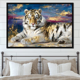 Golden Dawn Tiger Reverie - Neal Hackett - NicheCanvas