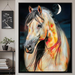 Nightfire Stallion - TooplesArt - NicheCanvas