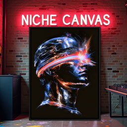 Synthwave Abstract Master Mind - NicheCanvas