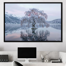 Willow of the Frosted Lake - TooplesArt - NicheCanvas