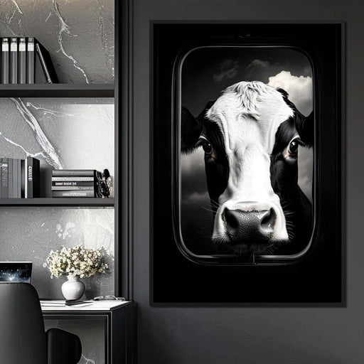 Majestic Bovine Portrait Sky Canvas Print