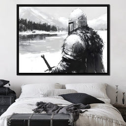 Knight of Winter Vigilance - NicheCanvas