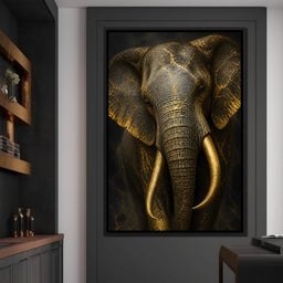 Elephant Gilded Wisdom - NicheCanvas