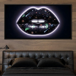Cosmic Lips Allure of the Night - NicheCanvas