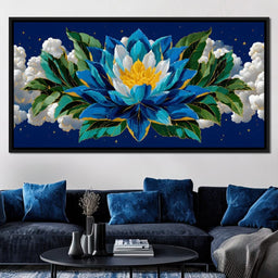 Starfield Lotus Radiance - NicheCanvas