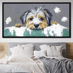 Puppy Yorkshire  Dreams - NicheCanvas
