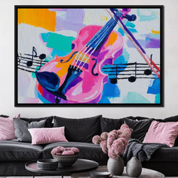 Melodic Violin Vibrance - NicheCanvas
