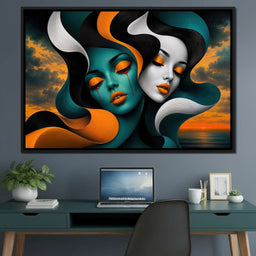 The Lovers Who Never Spoke - TooplesArt - NicheCanvas