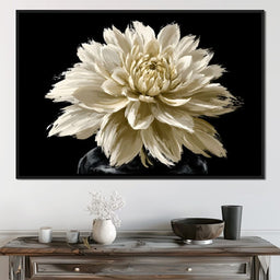 Pale Petals Held Against The Void - NicheCanvas