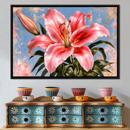 Soft Petals Under A Pale Summer Sky - NicheCanvas