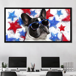 Stellar Patriotic Pawtrait - NicheCanvas