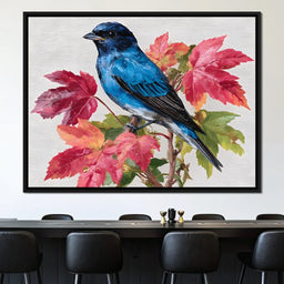 Bluebird Autumn Elegance - NicheCanvas