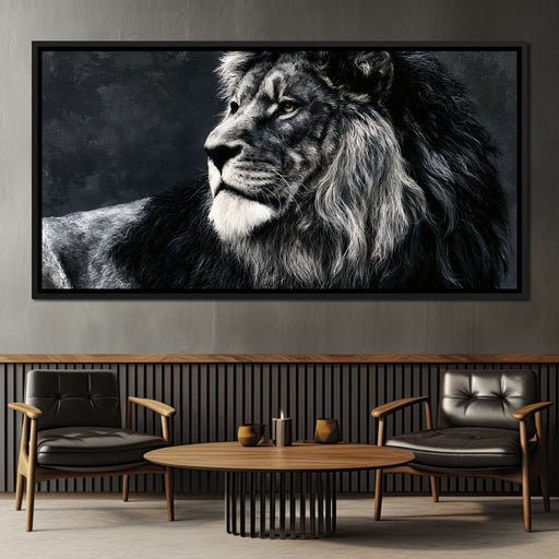 Somber Lion Canvas Print