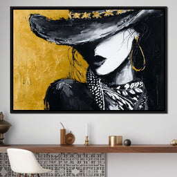 Golden Outlaw Shadow Portrait - NicheCanvas