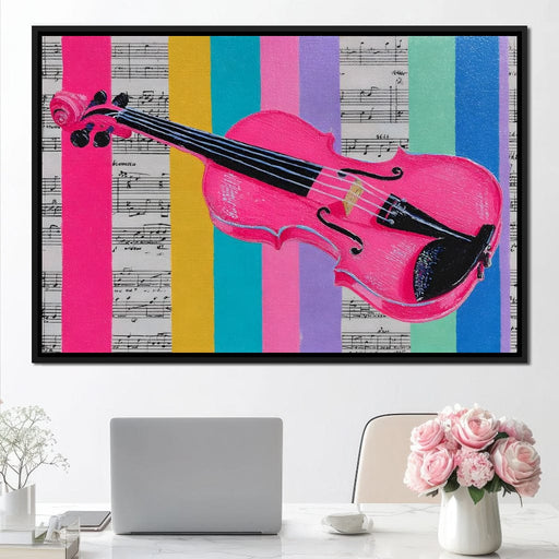 Vibrant Melodies Violon Unleashed Canvas Print