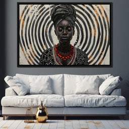 Spirals of Serenity Queen - Sakeem Gibbs - NicheCanvas