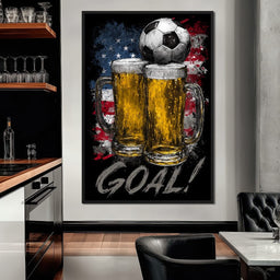 USA Soccer Beer Mugs Goal - NicheCanvas