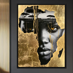 Ancestral Roots Emerging From Gilded Soil - NicheCanvas