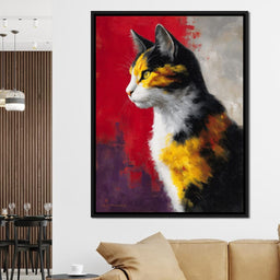 Golden Calico Cat Profile - NicheCanvas