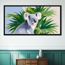 Koala Among Verdant Leaves - NicheCanvas