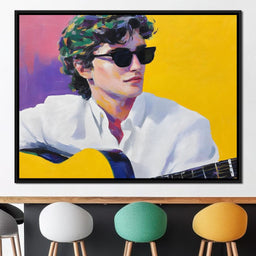 Vibrant Guitarist Sunlit Groove - NicheCanvas